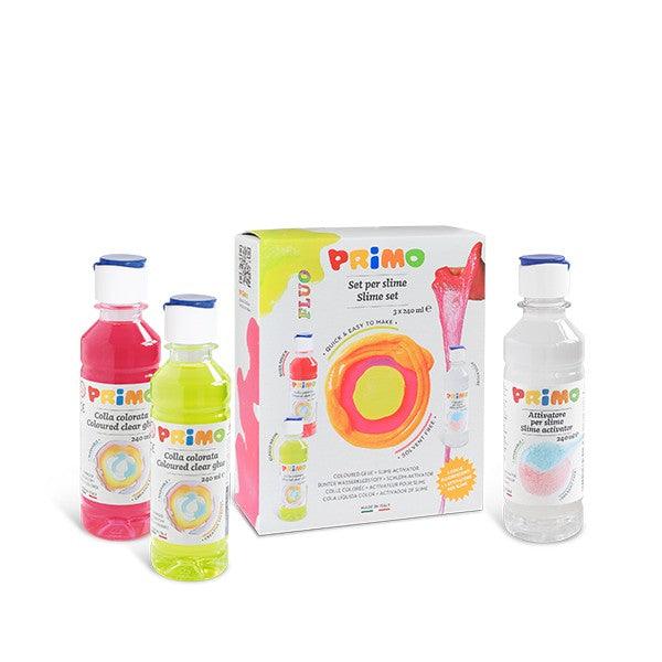 Slime Fluorescente Set para Crear - Primo ¡Crea slime fluorescente y diviértete con colores brillantes!