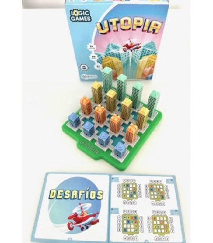 Utopia - Atomo: ¡Construye la ciudad perfecta con pura lógica!