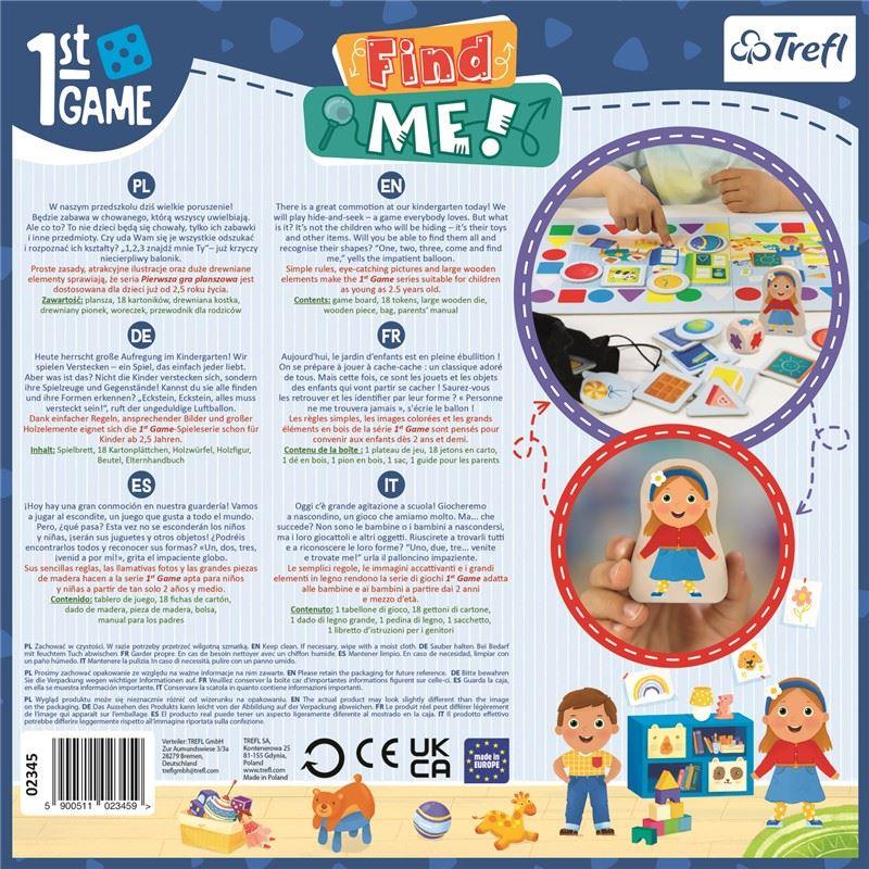 Find me! - 1st Games Atomo: ¡Encuentra, reconoce y diviértete jugando al escondite!