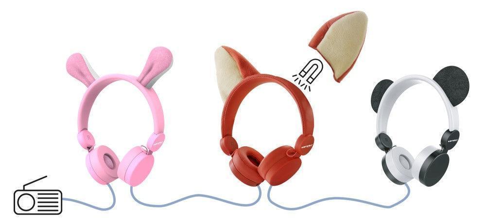 Cascos Auriculares Conejito Rosa - Kidyears: Escucha y juega con estilo y seguridad.