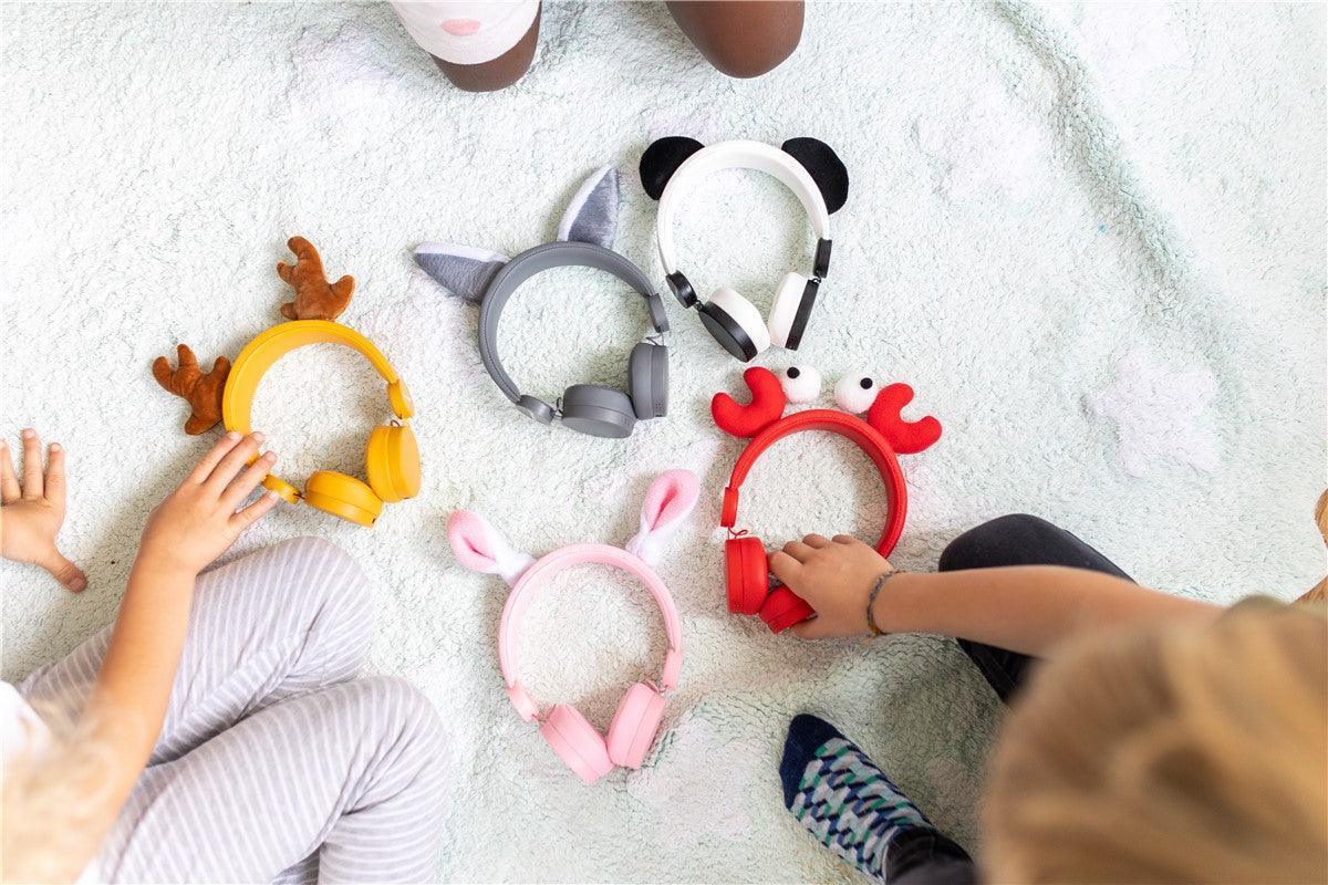 Cascos Auriculares Conejito Rosa - Kidyears: Escucha y juega con estilo y seguridad.