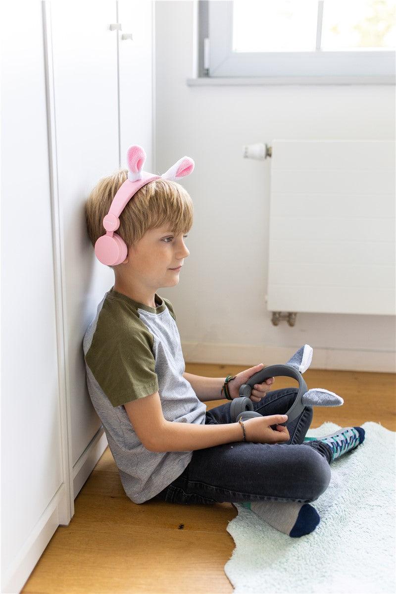 Cascos Auriculares Conejito Rosa - Kidyears: Escucha y juega con estilo y seguridad.