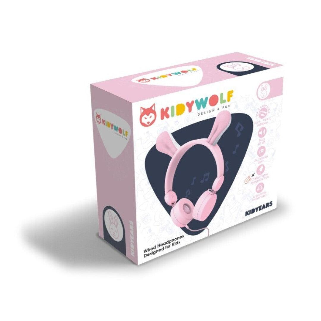 Cascos Auriculares Conejito Rosa - Kidyears: Escucha y juega con estilo y seguridad.
