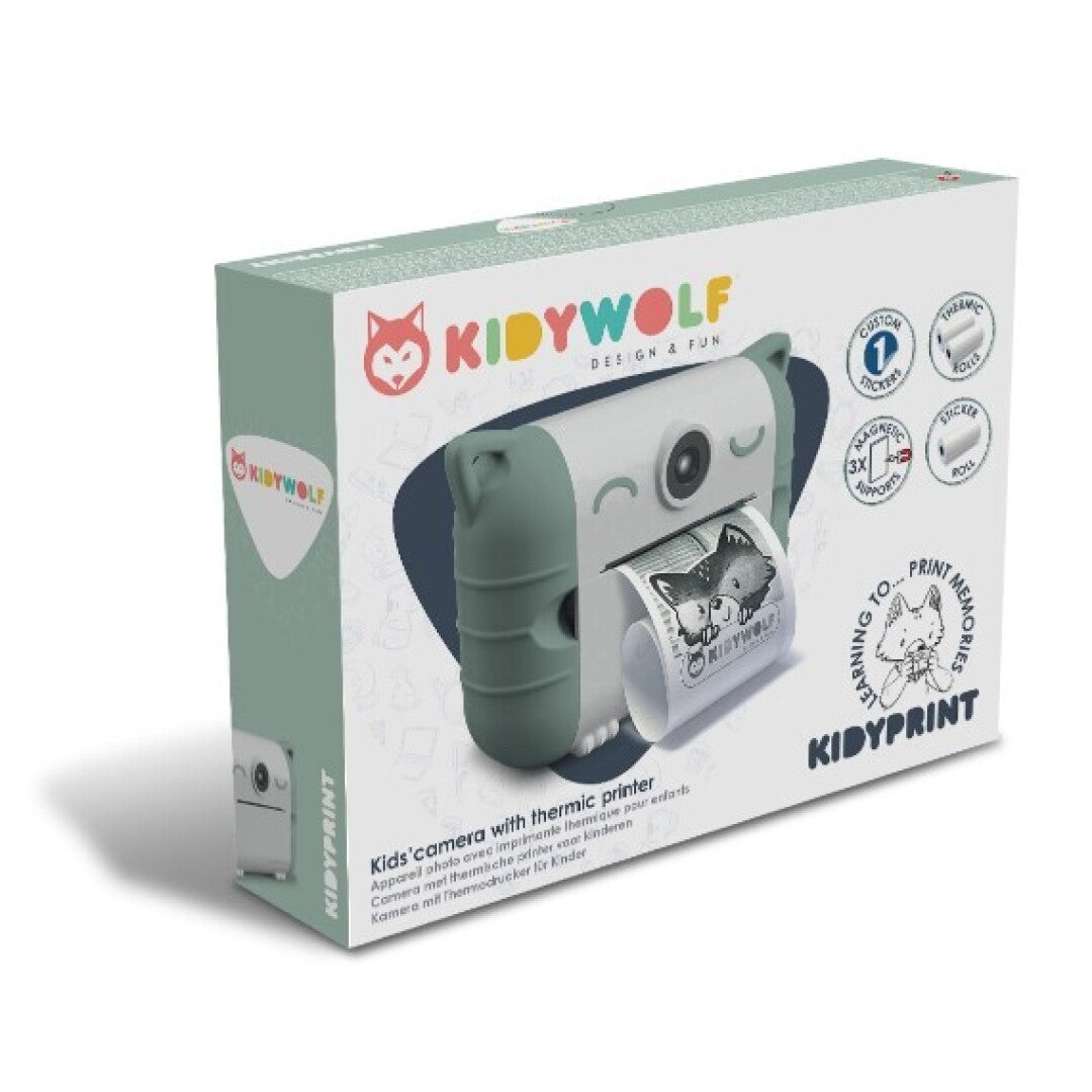 Camara de fotos instantánea Kidyprint Verde - Kidywolf: ¡Captura, imprime y crea sin tinta!