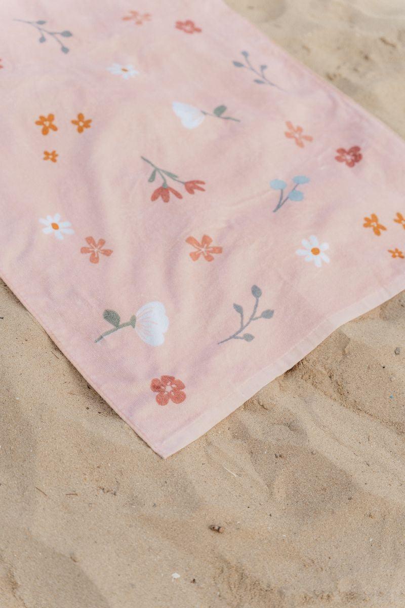 Toalla de playa pequeñas flores rosas - Little Dutch: ¡Suave como un abrazo bajo el sol!
