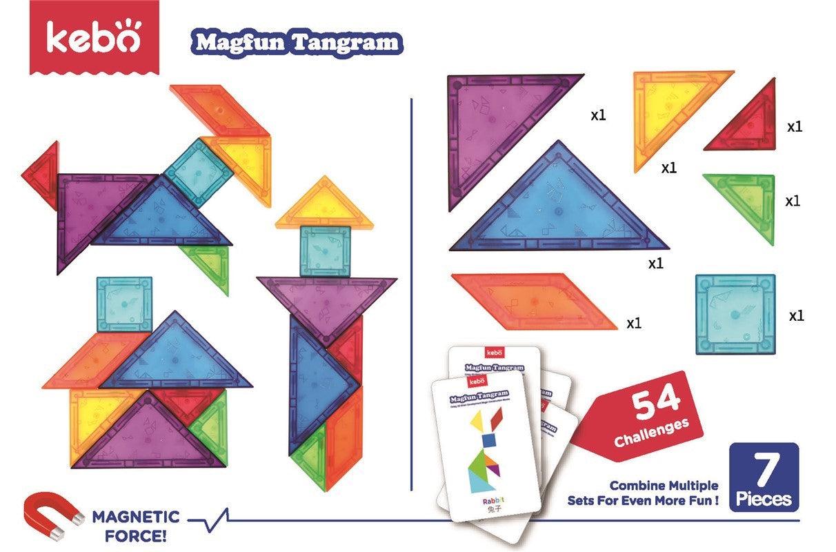 Magfun Tangram 3D Imán Clásico - KebÖ ¡Un clásico juego con un giro moderno!
