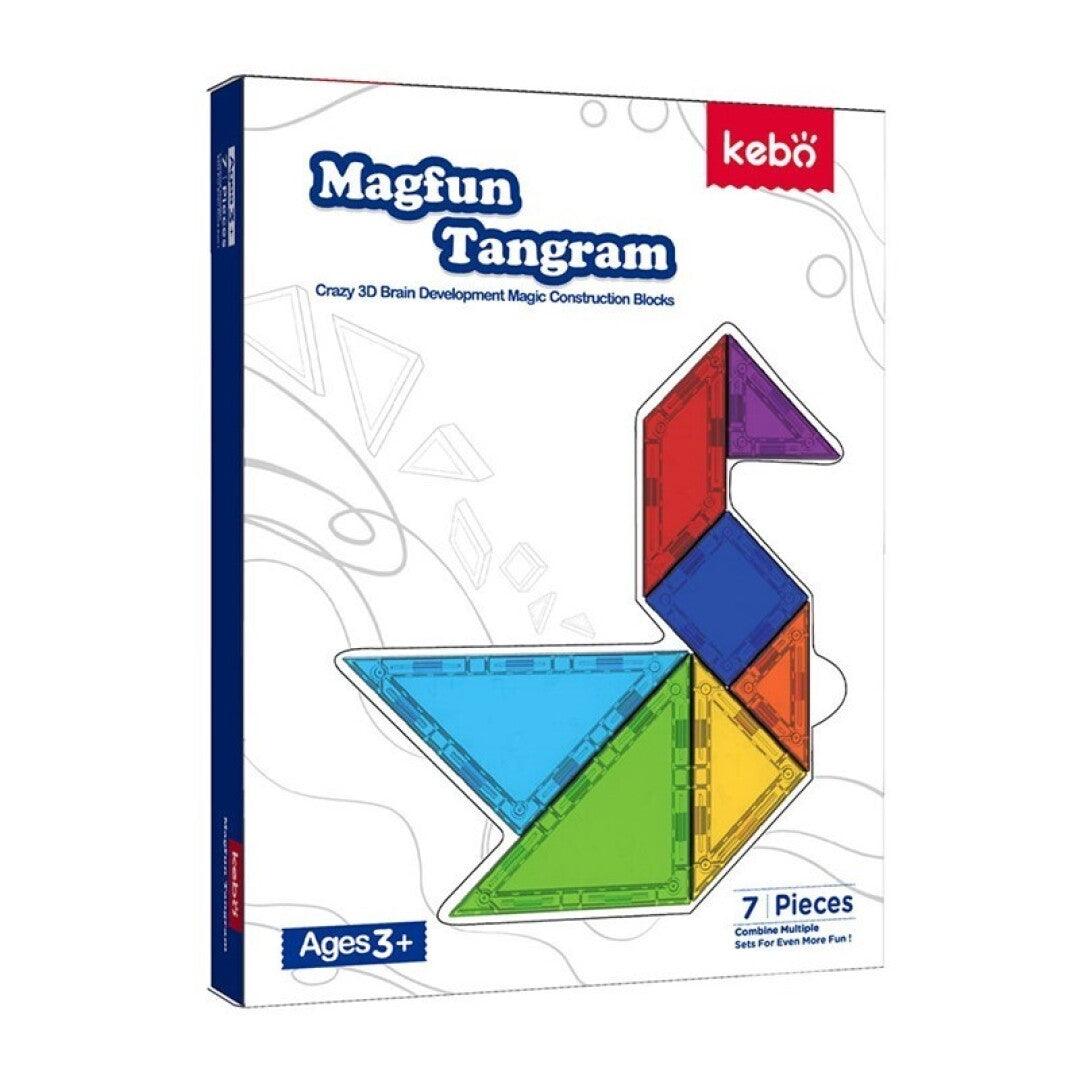Magfun Tangram 3D Imán Clásico - KebÖ ¡Un clásico juego con un giro moderno!