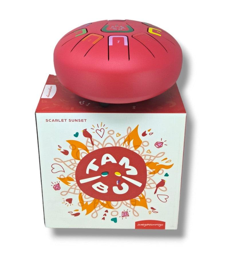 Tambú 8´´ 11 notas Rojo Mate: Perfecto para relajar y desarrollar habilidades musicales
