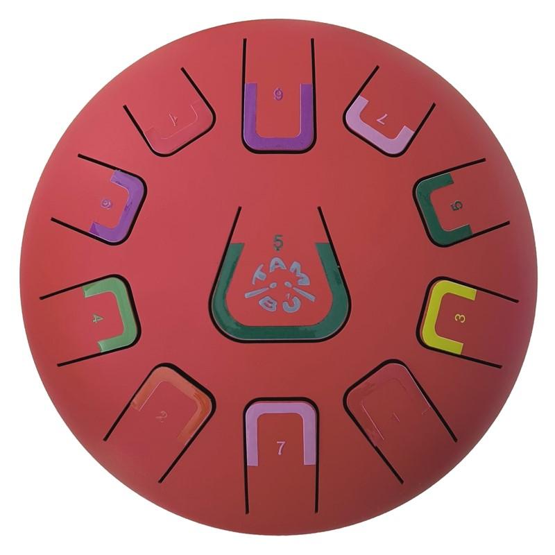 Tambú 8´´ 11 notas Rojo Mate: Perfecto para relajar y desarrollar habilidades musicales