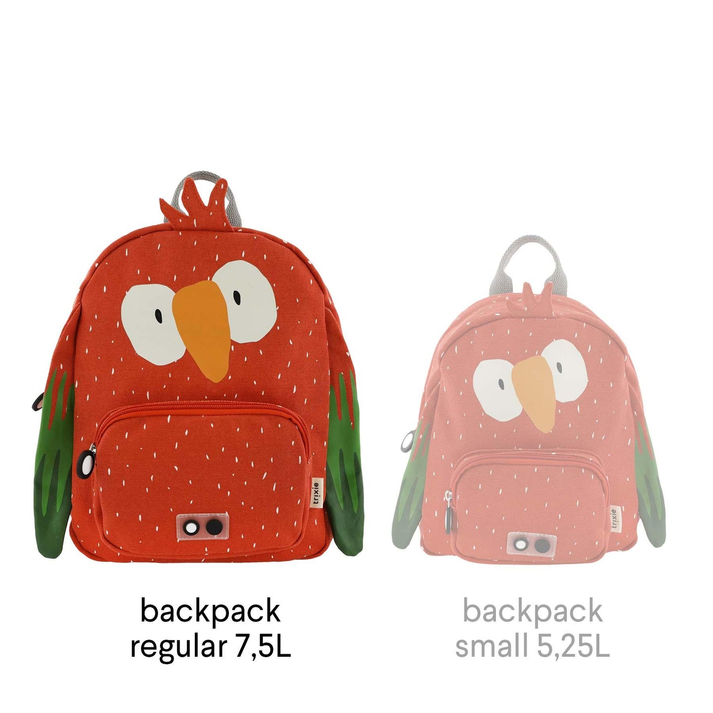 Mochila animales Loro - Trixie: ¡Color, alegría y alas para la imaginación!