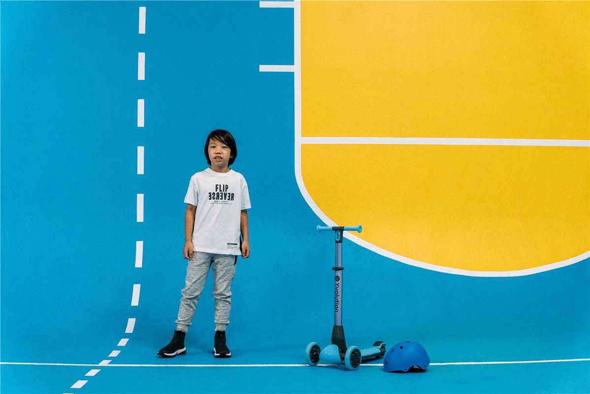 YGLIDER NUA Azul - Yvolution: ¡El patinete que crece con tu peque!