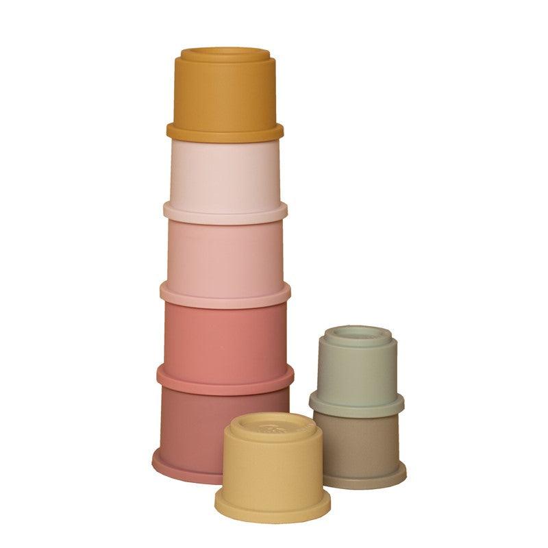 Cubos Apilables Baño Rosa - Little Dutch: ¡Diversión sin fin!