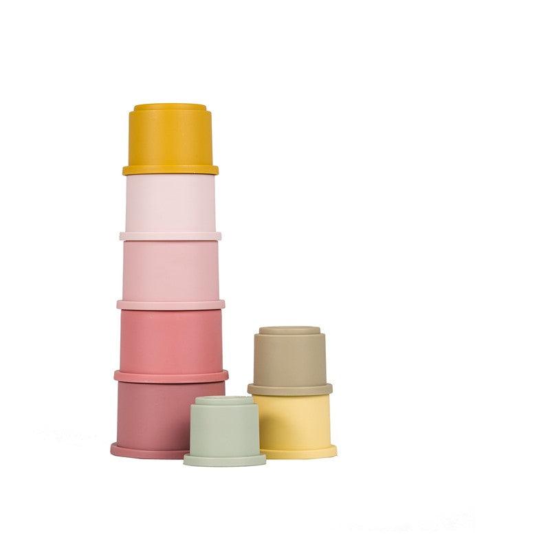 Cubos Apilables Baño Rosa - Little Dutch: ¡Diversión sin fin!