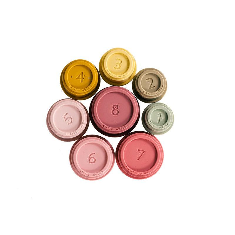 Cubos Apilables Baño Rosa - Little Dutch: ¡Diversión sin fin!