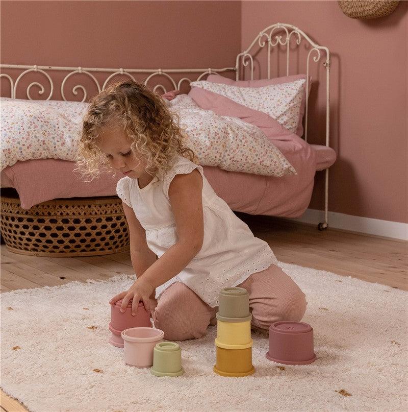 Cubos Apilables Baño Rosa - Little Dutch: ¡Diversión sin fin!
