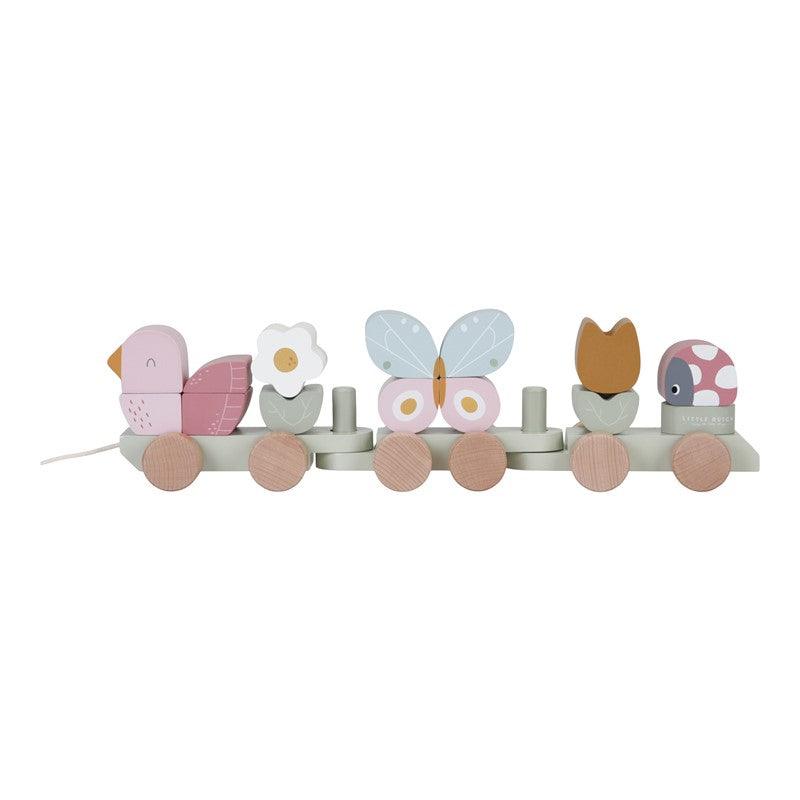 Tren Arrastre y Apilable mariposa y flores - Little Dutch: ¡Un viaje de diversión para tu bebé