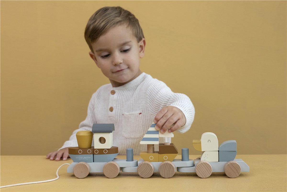 Tren Arrastre y Apilable Saylor Bay - Little Dutch: ¡Un viaje de diversión para tu bebé