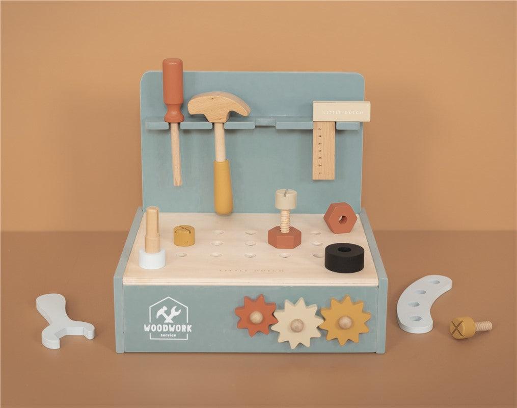 Mini Banco de Trabajo - Little dutch: ¡Pequeñas manos, grandes construcciones!