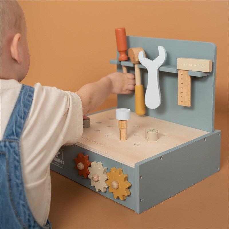 Mini Banco de Trabajo - Little dutch: ¡Pequeñas manos, grandes construcciones!