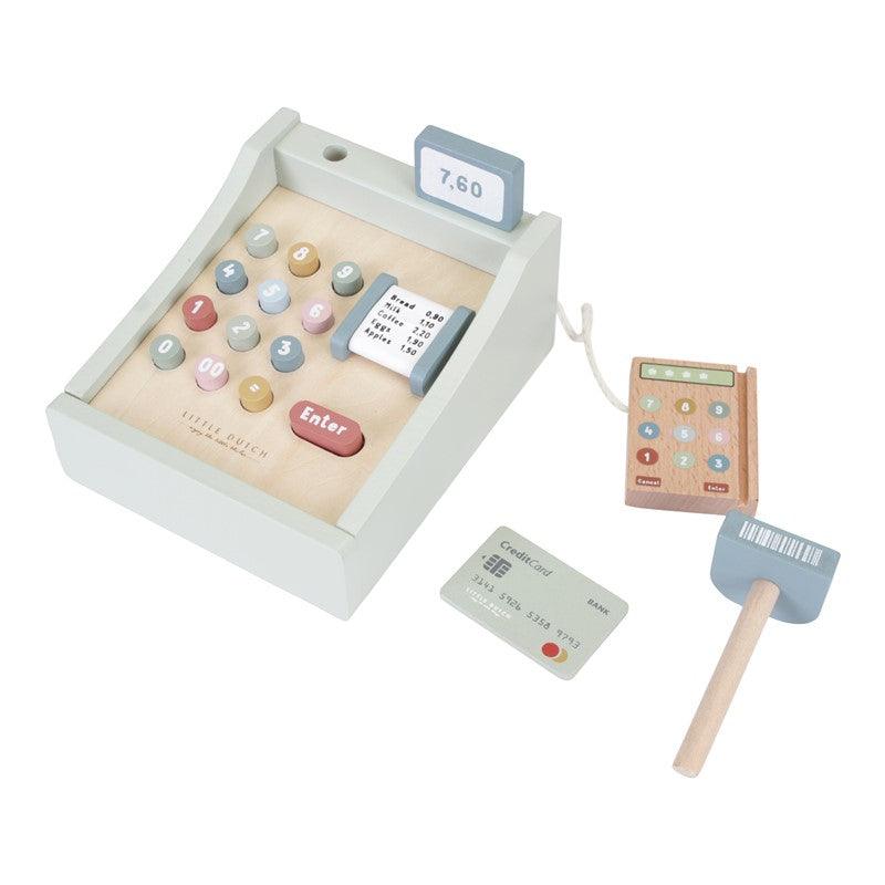 Caja registradora con escáner - Little Dutch: ¡Aprender a contar mientras juega a comprar!