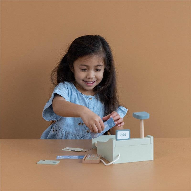 Caja registradora con escáner - Little Dutch: ¡Aprender a contar mientras juega a comprar!