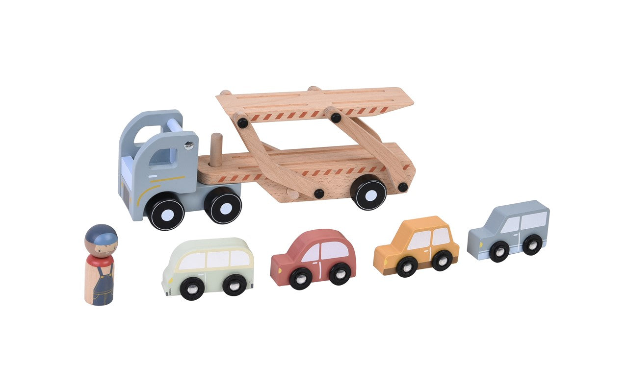 Camión Transporte de Coches - Little Dutch: ¡A la carretera, listo para ayudar!