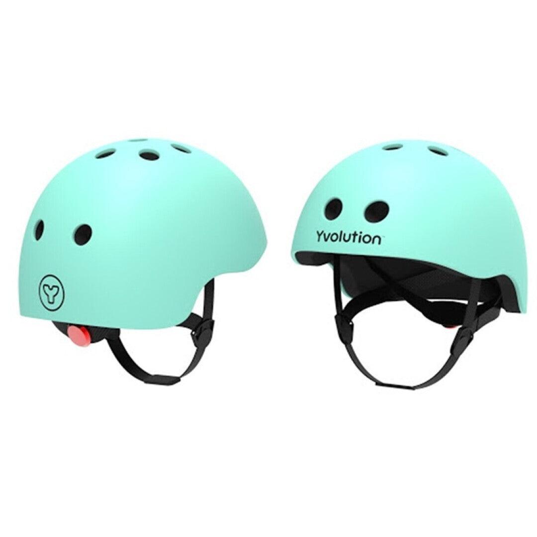 Casco Protección Pequeño Verde - Yvolution: ¡Seguridad en cada aventura!