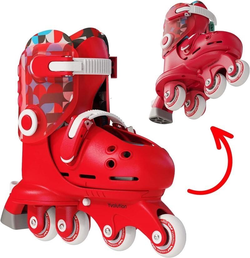 PATINES TWISTA Rojo T.30-34 - Yvolution: ¡El patín que evoluciona con tu peque!