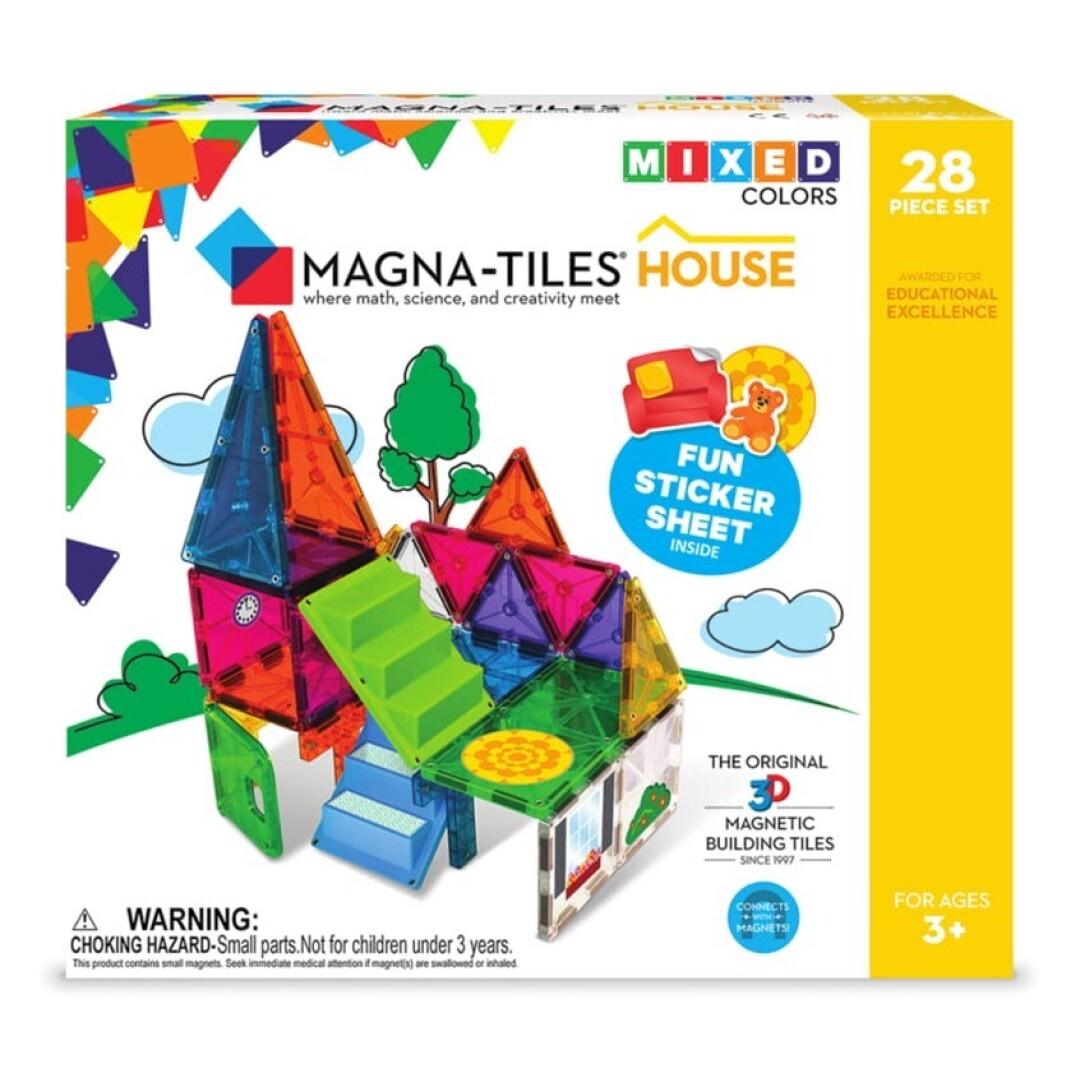 Set Casa 28 piezas - Magna Tiles ¡Construye, sueña y crea un mundo a su medida!