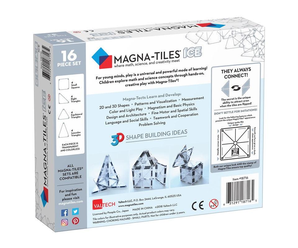 Set Hielo 16 pcs - Magna Tiles Para expandir la creatividad de los más pequeños.