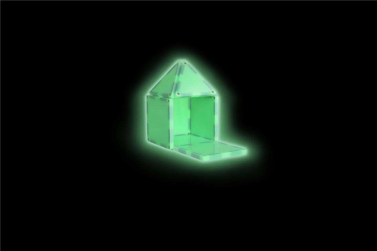 Set fluorescente 16 pcs - Magna Tiles ¡Haz que la creatividad de tus hijos brille incluso en la oscuridad!