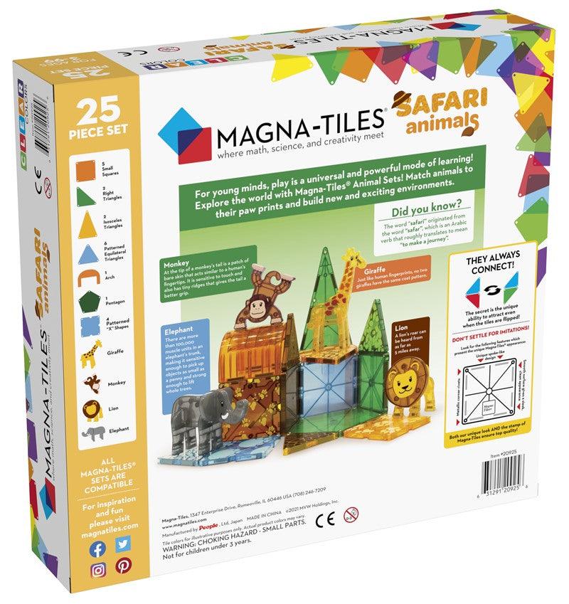 Set safari 25 pcs - Magna Tiles: ¡Construye tu propia sabana salvaje!