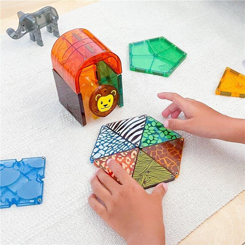 Set safari 25 pcs - Magna Tiles: ¡Construye tu propia sabana salvaje!
