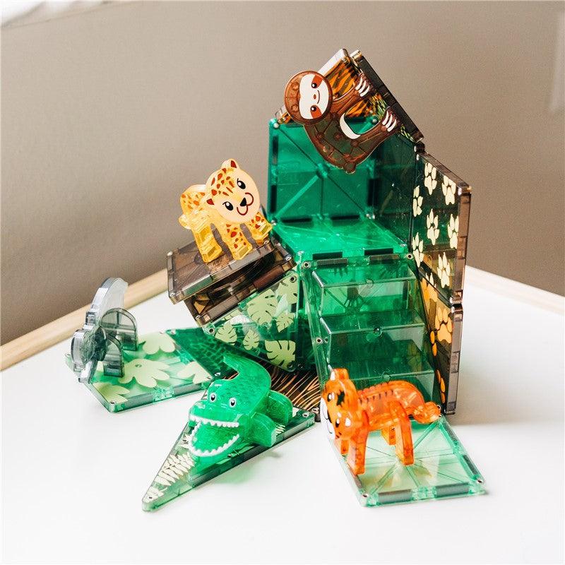 Set Animales de la Jungla 25 piezas - Magna Tiles ¡Deja que la jungla cobre vida en tu hogar!