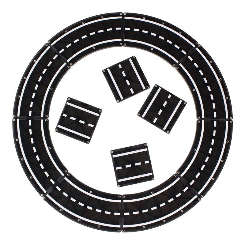 XTRA Roads set 12 pcs - Magna T: ¡Crea carreteras magnéticas para mil aventuras sobre ruedas!