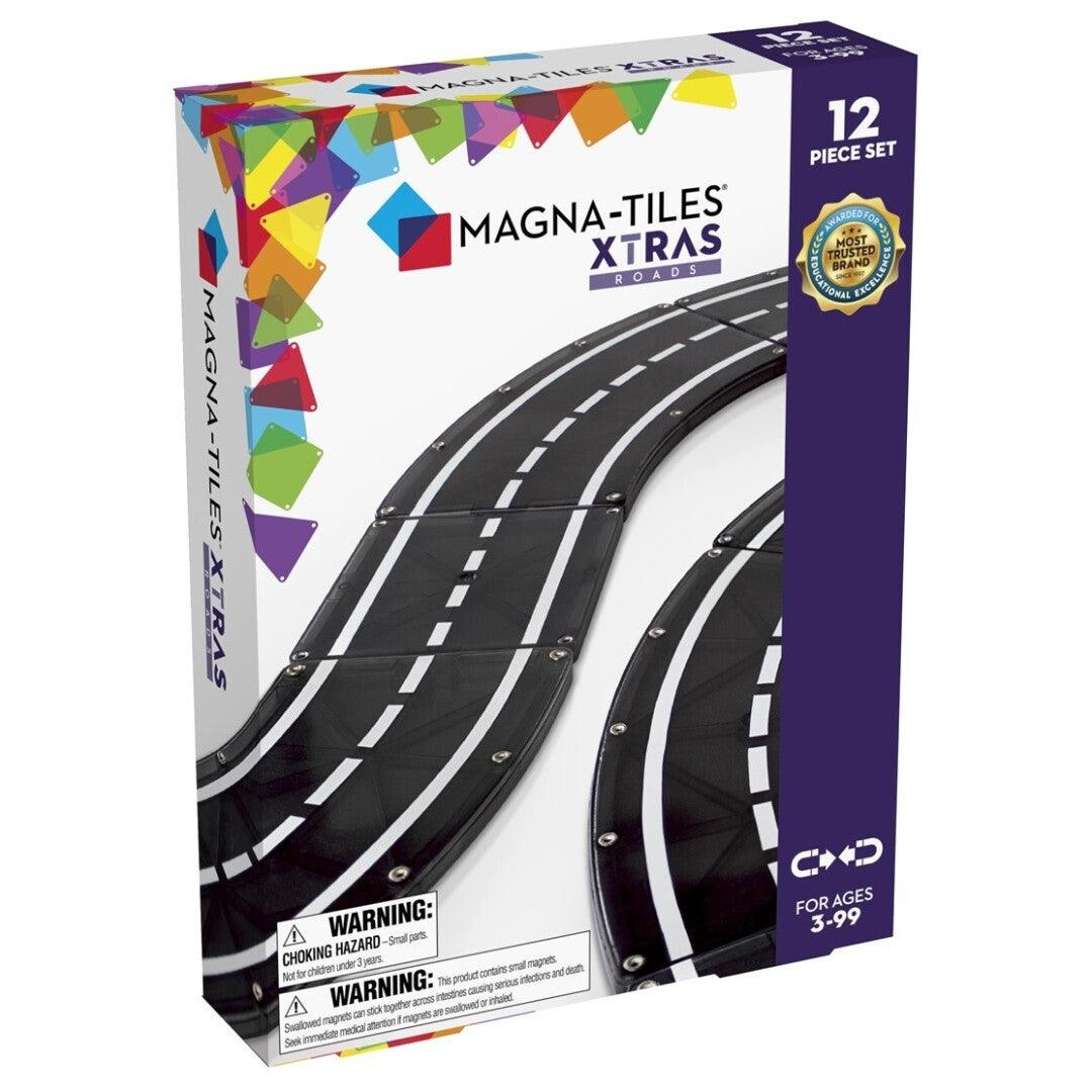 XTRA Roads set 12 pcs - Magna T: ¡Crea carreteras magnéticas para mil aventuras sobre ruedas!