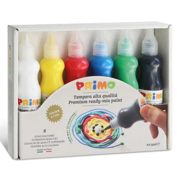 Kit Tempera Líquida - Primo ¡Un set de colores para que tu hijo dé rienda suelta a su creatividad!