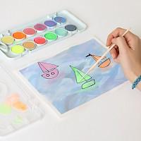 Acuarelas Fluo-Metal - Primo ¡Colores brillantes y vibrantes para despertar la creatividad!