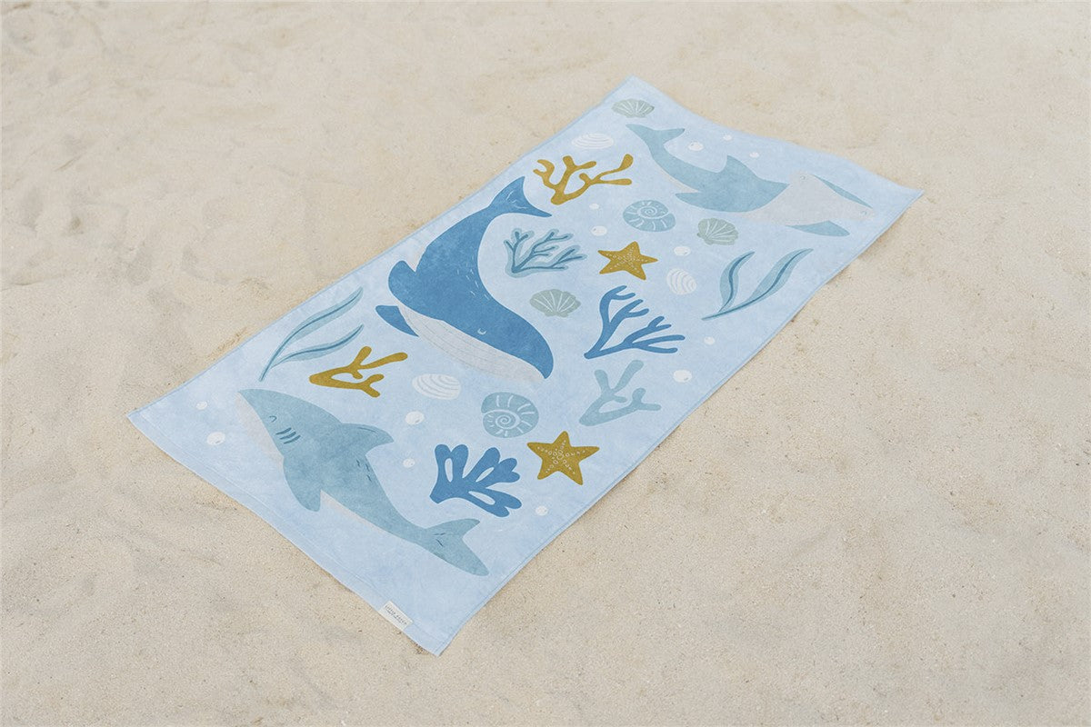 Toalla de playa Ocean Dreams azul - Little Dutch