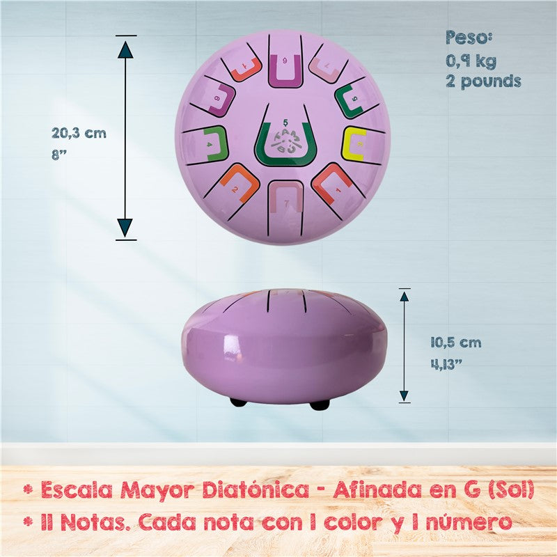 Tambú 8¨ 11 Notas Violeta