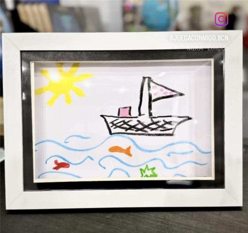 Marco guardar dibujos Blanco- Nextty: ¡Dale valor a su arte!