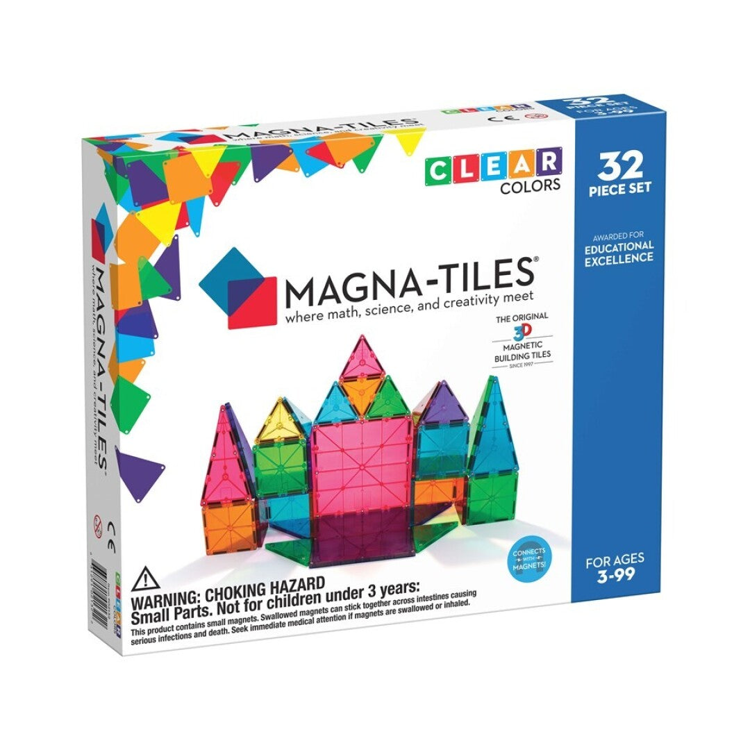 Set Clear color 32 piezas - Magna Tiles