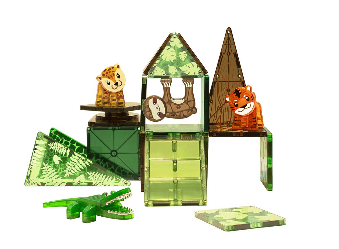 Set animales de la jungla 25 piezas - Magna Tiles