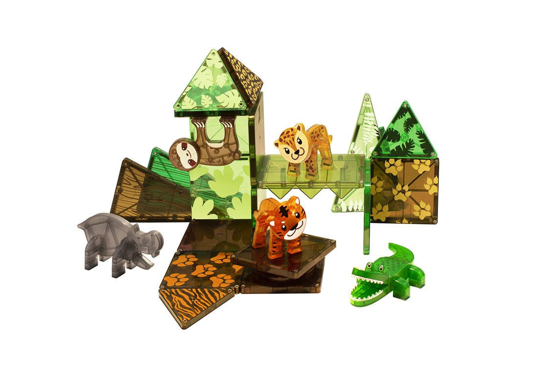 Set animales de la jungla 25 piezas - Magna Tiles