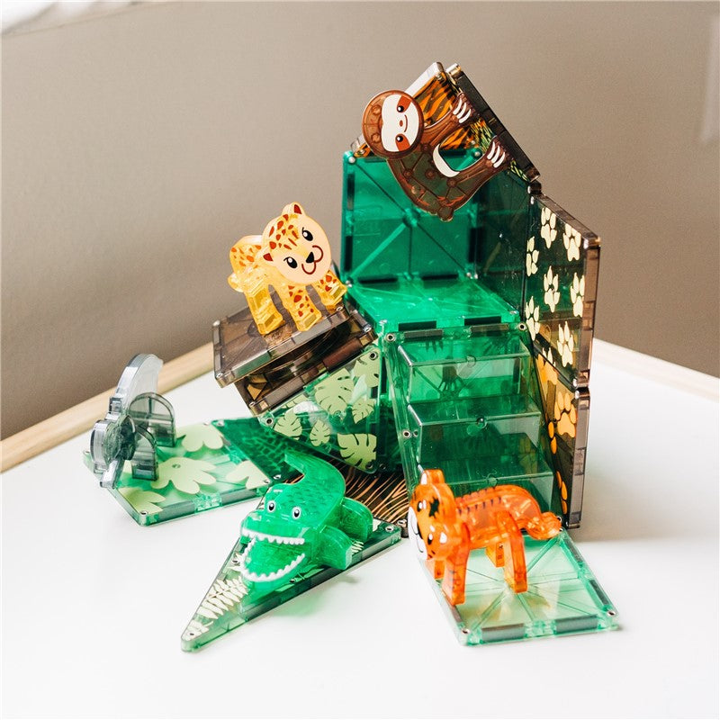 Set animales de la jungla 25 piezas - Magna Tiles