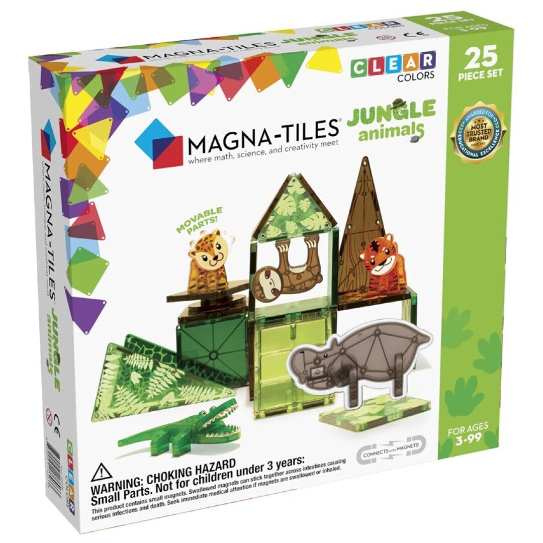 Set animales de la jungla 25 piezas - Magna Tiles